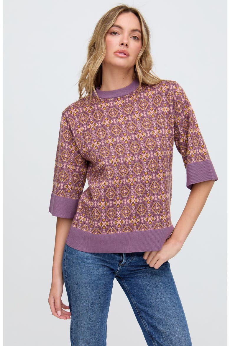 Daffodil Slouchy Knitted T-Shirt, Main, color, Pink