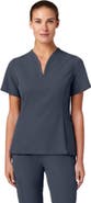 JAANUU Calix Women's 2-Pocket Tailored V-Neck Scrub Top