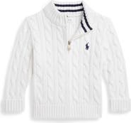 Ralph Lauren Cotton Cable Zip Cardigan