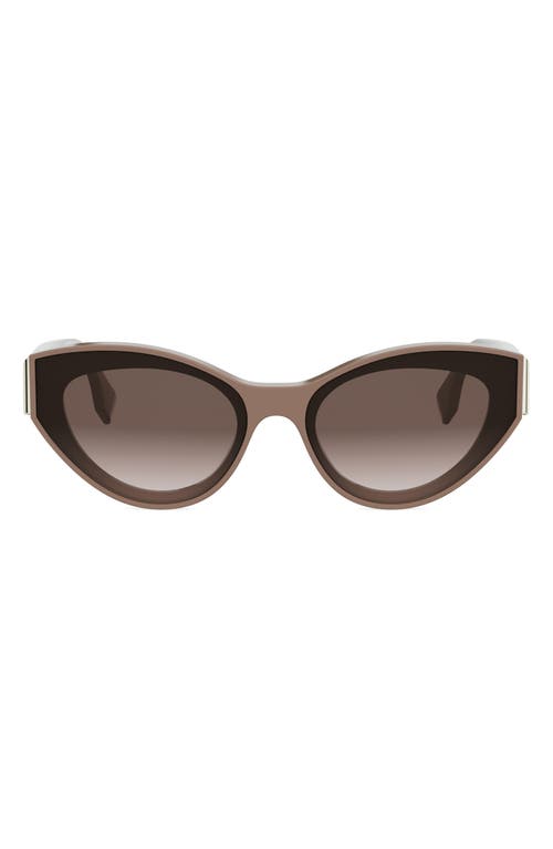 Fendi First Acetate Cat-eye Sunglasses In Brown