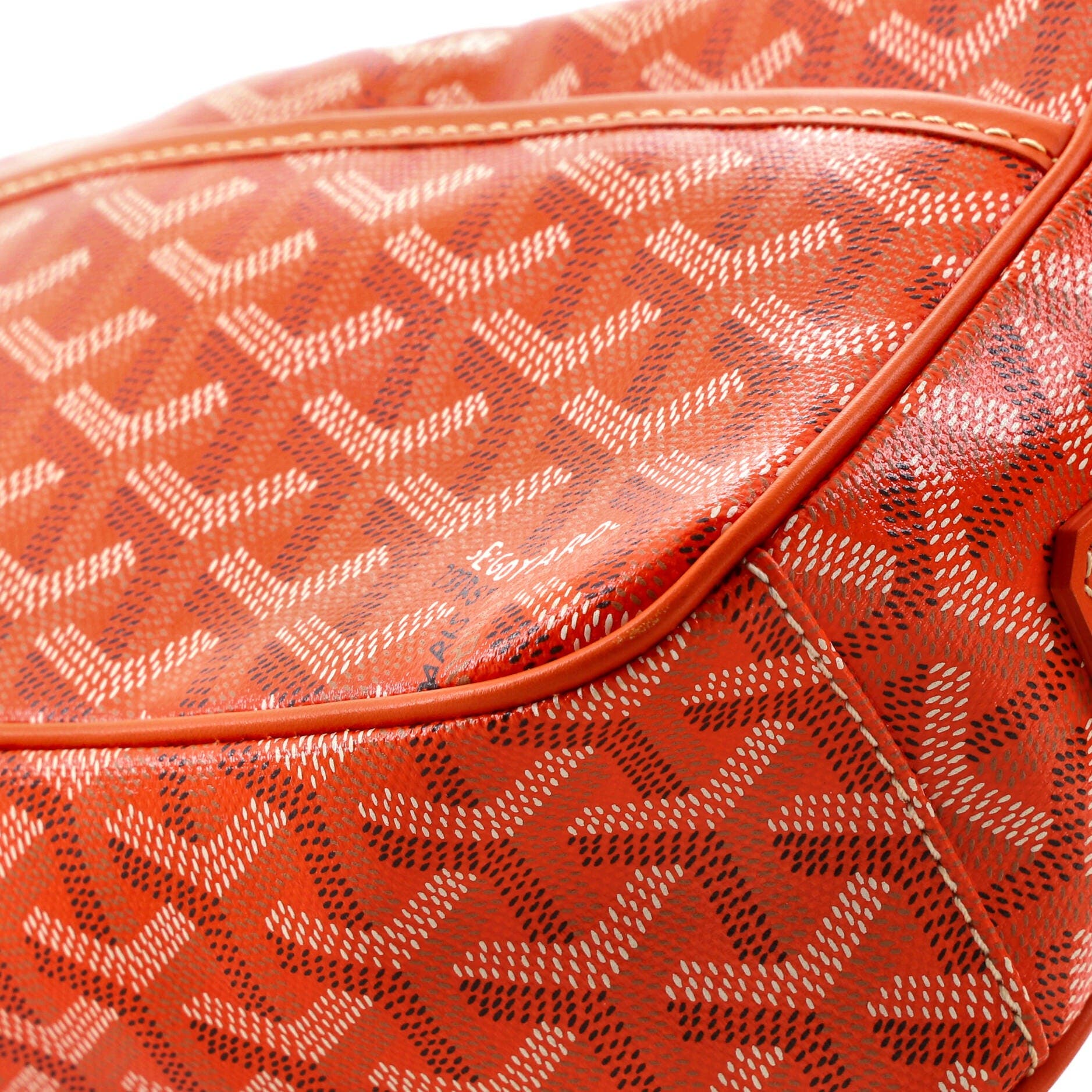 Pre-Owned Goyard Cap Vert Bag Coated Canvas, Alternate, color, Orange