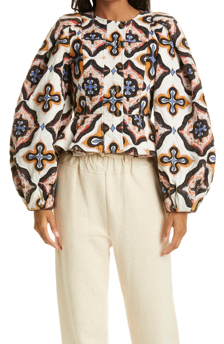 Ulla Johnson Leila Quilted Cotton Jacket, Main, color, 