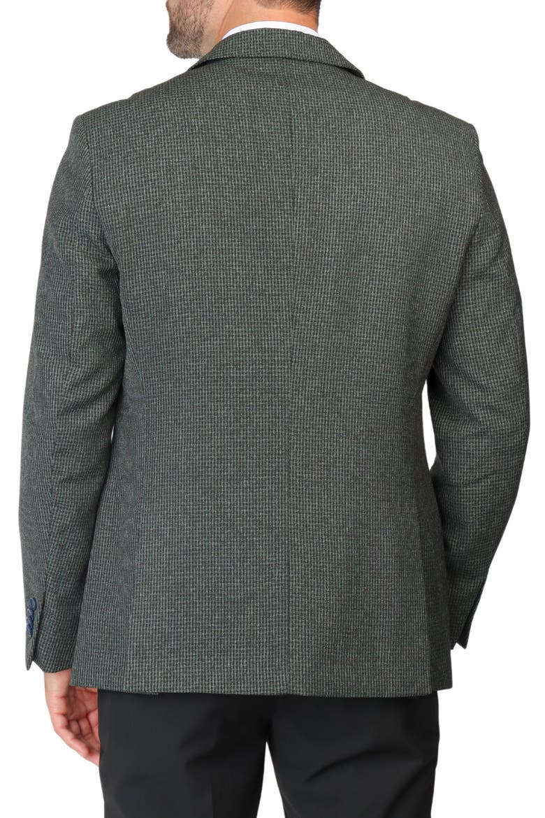Micro Heathered Check Sport Coat, Alternate, color, OLIVE