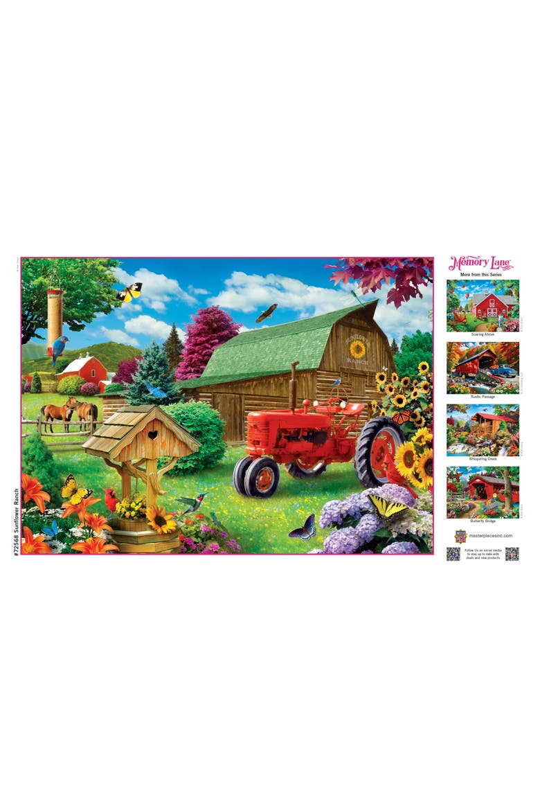 Sunflower Ranch 1000 Piece Jigsaw Puzzle, Alternate, color, Multicolor