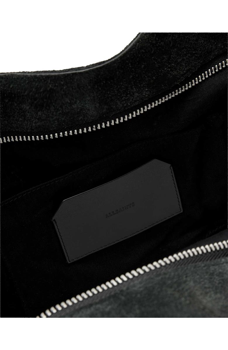 AllSaints Haven Leather Tote, Alternate, color, Black