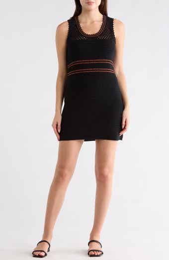 Re/Done Crochet Mesh Tank Dress