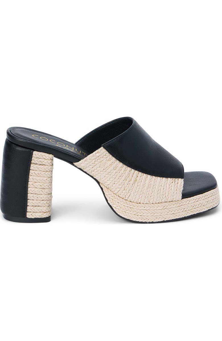 Coconuts by Matisse Beaufort Colorblock Mixed Media Sandal, Alternate, color, Black