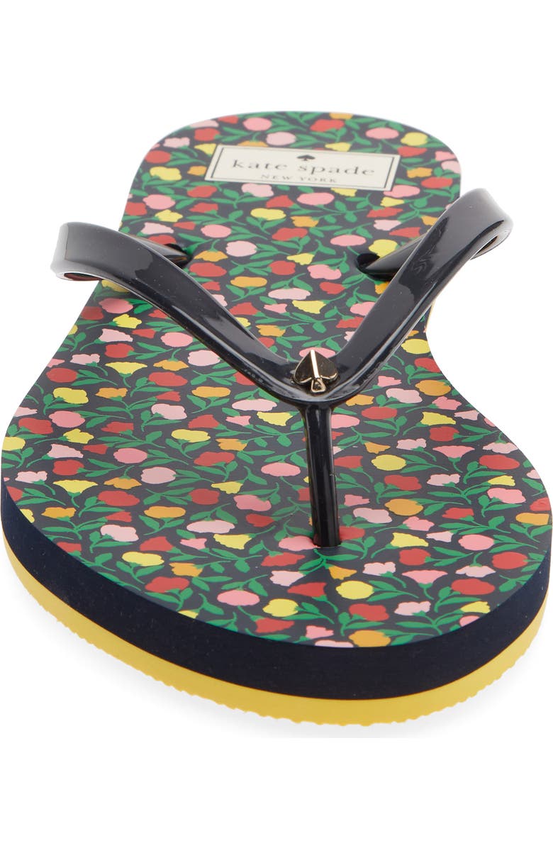 Kate Spade New York feldon flip flop sandal, Alternate, color, Ditsy Blossom/ Parisian Navy