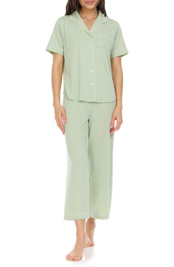 Flora By Flora Nikrooz Annie Matching Pajama Set In Celedon