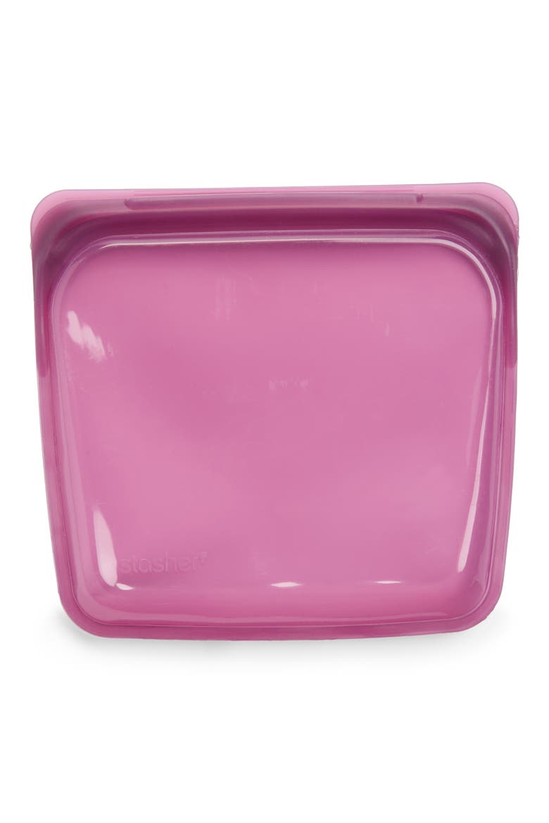 Sandwich Reusable Silicone Storage Bag, Main, color, AMETHYST