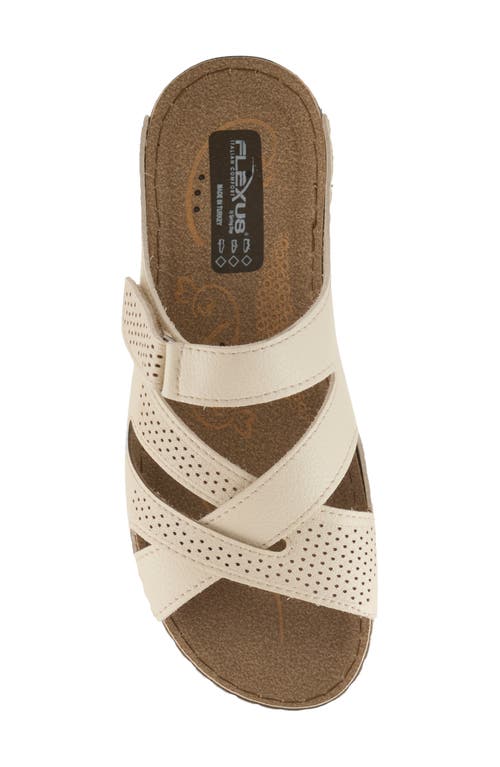 Flexus By Spring Step Karl Slide Sandal In Beige