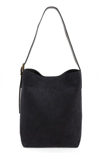 Essentials Suede Bucket Bag