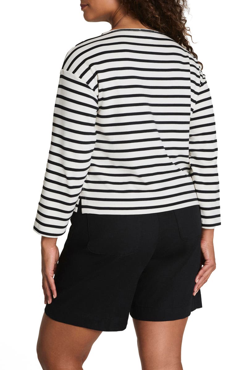 SPANX<sup>®</sup> Cool Cotton Top, Alternate, color, White Yacht Stripe