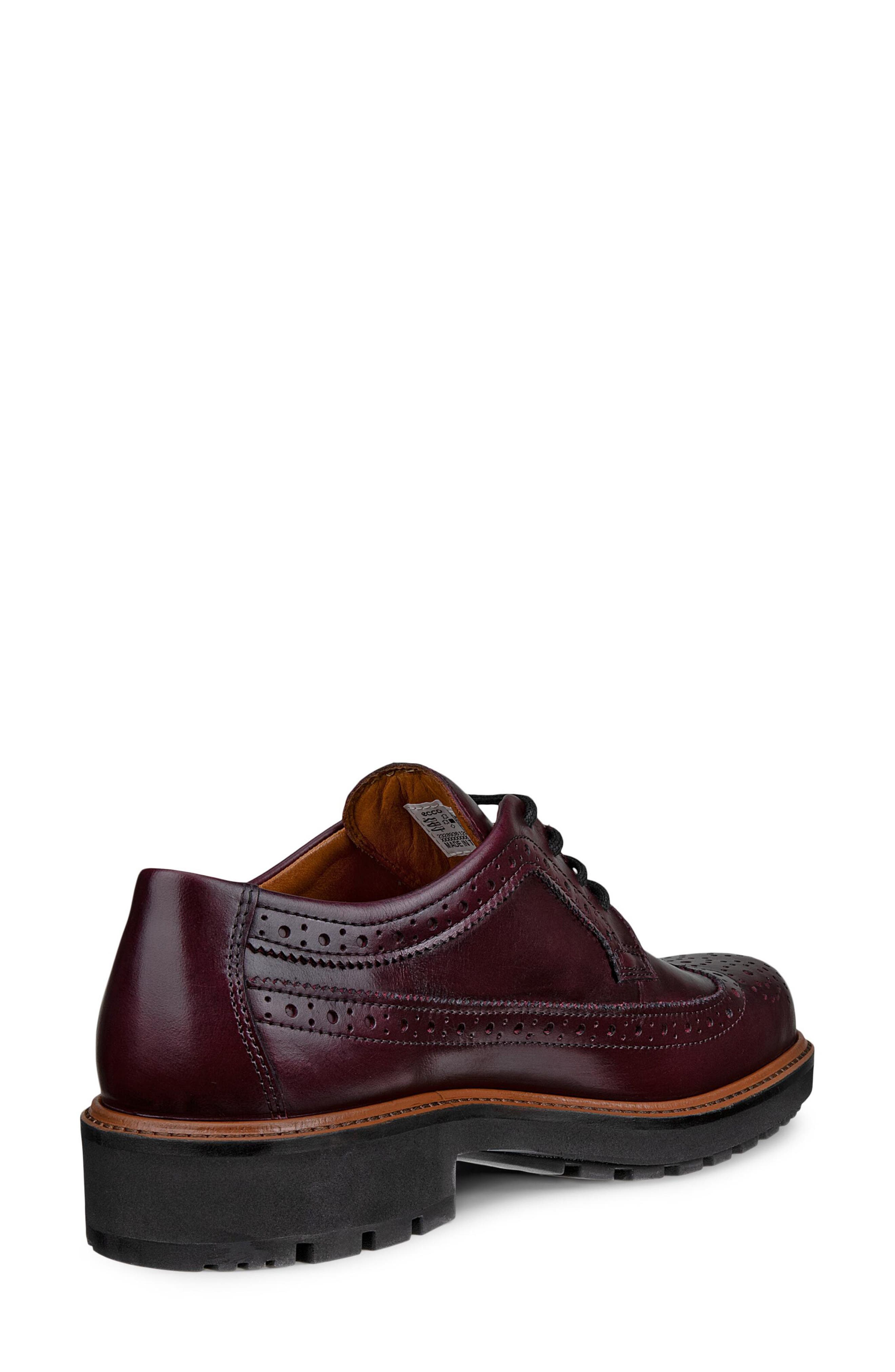 Metropole Oslo Brogue Wingtip, Alternate, color, DARK RUBY