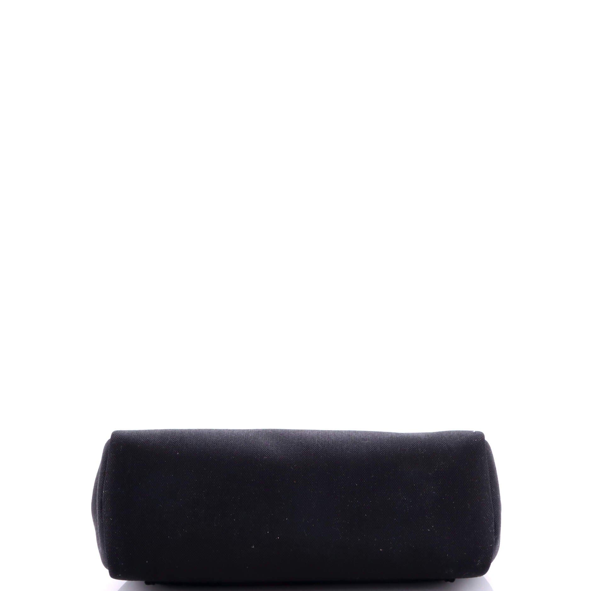 Herbag Zip Leather and Toile 31, Alternate, color, Black