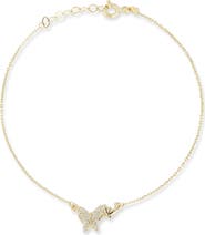 Ember Fine Jewelry 14K Gold Diamond Butterfly Bracelet