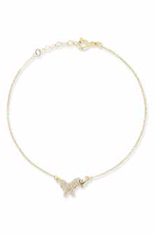 Ember Fine Jewelry 14K Gold Diamond Butterfly Bracelet