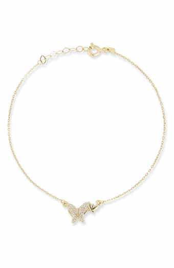 Ember Fine Jewelry 14K Gold Diamond Butterfly Bracelet