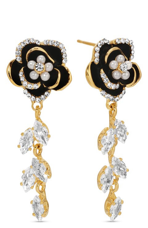 Trudy Flower Drop Earrings