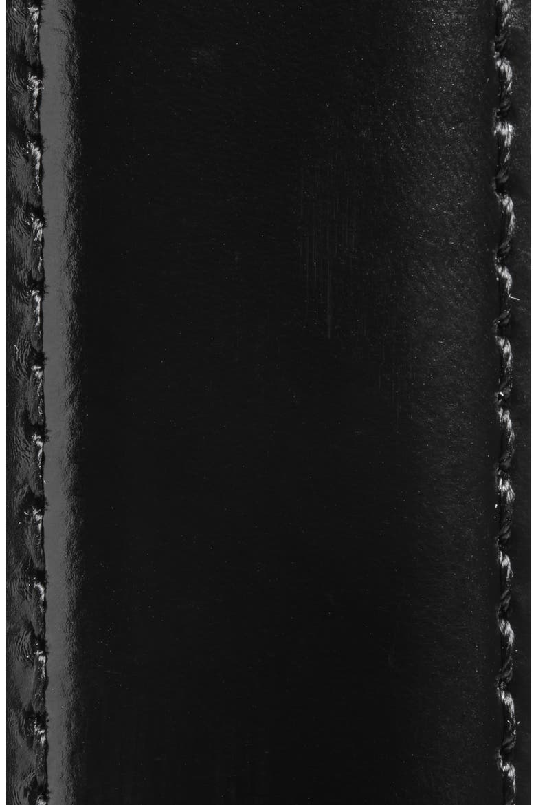 Spazzolato Leather Belt, Alternate, color, BLACK