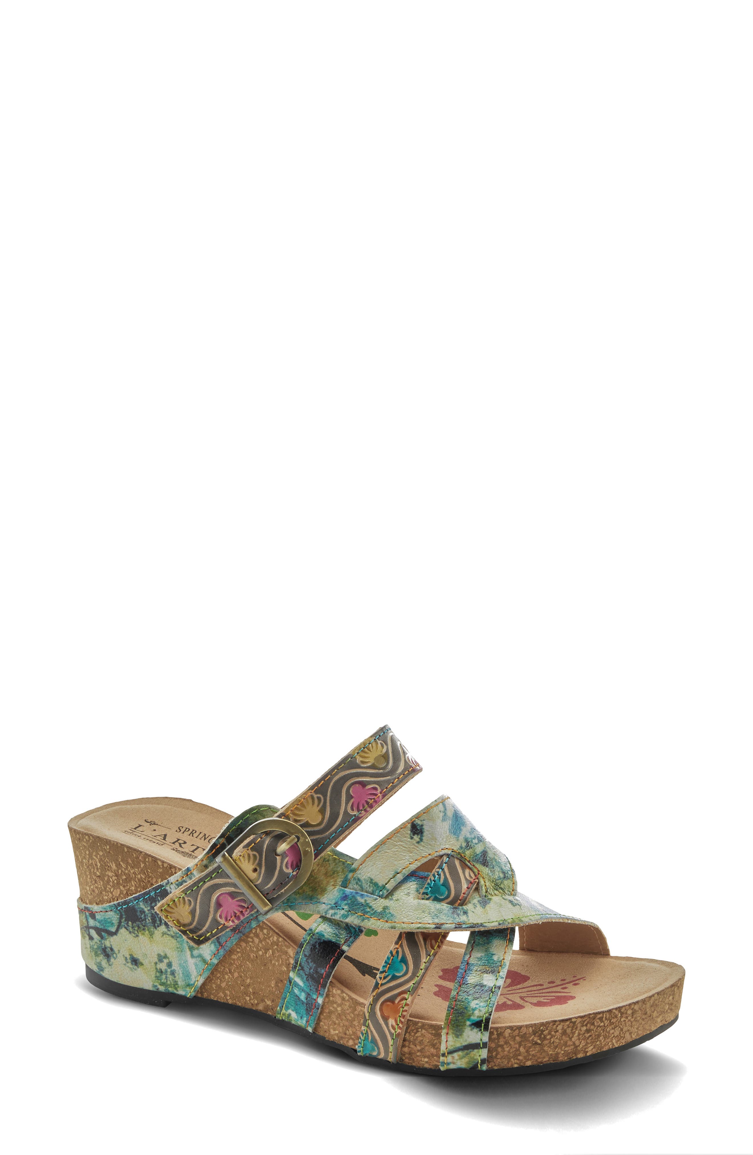 Spring Step Baocire Wedge Sandal, Main, color, 