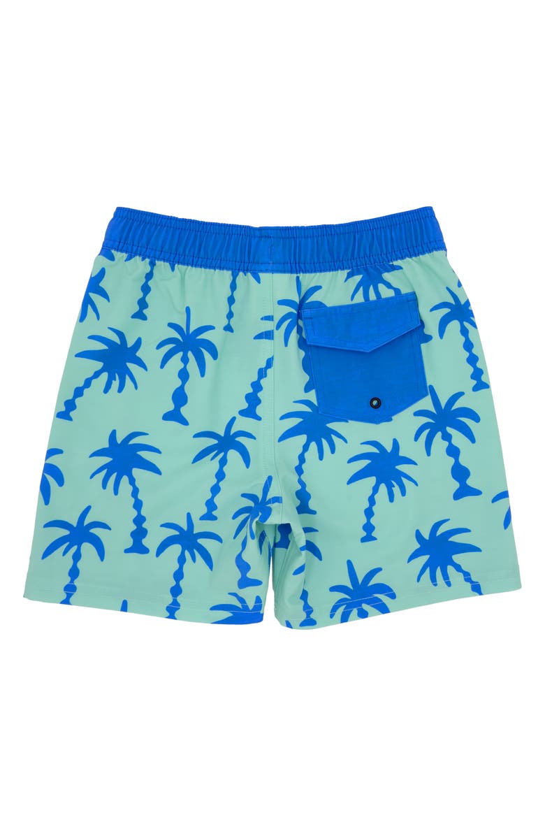 Feather 4 Arrow Kids' Wavy Palm Board Shorts, Alternate, color,