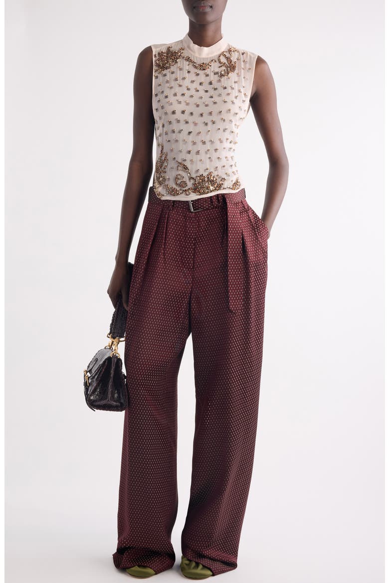 Carmasa Crystal Embellished Sleeveless Top, Alternate, color, BLUSH
