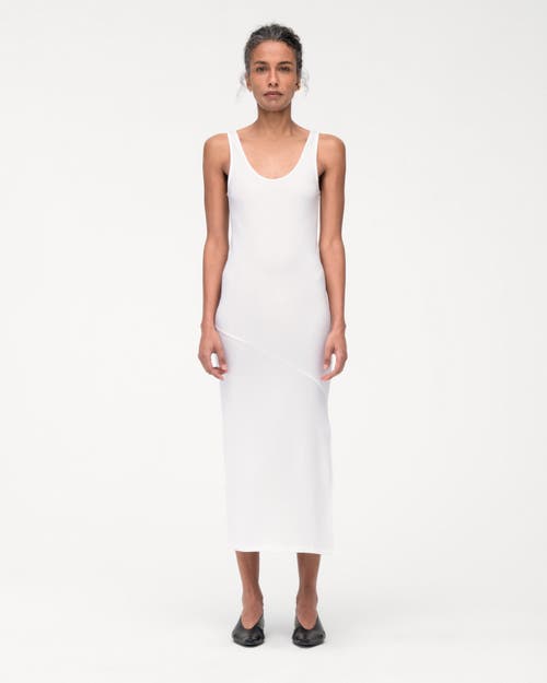 Another Tomorrow Tank Dress In White