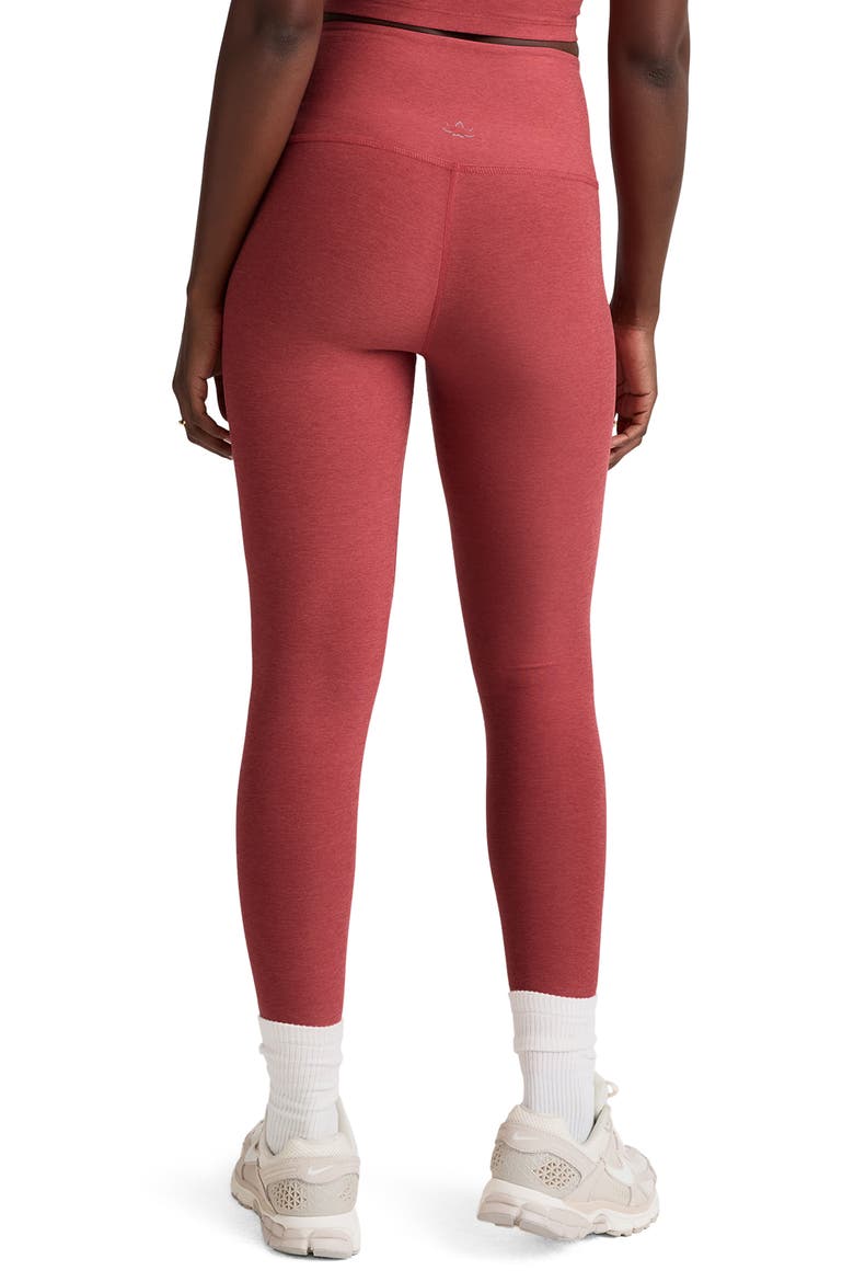 Caught in the Midi High Waist Leggings, Alternate, color, FADED ROSE HEATHER