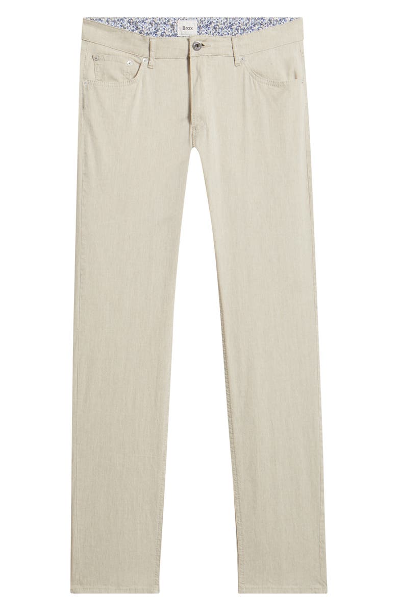 Brax Chuck Modern Fit Linen Blend Five-Pocket Pants, Alternate, color, 58-Beach