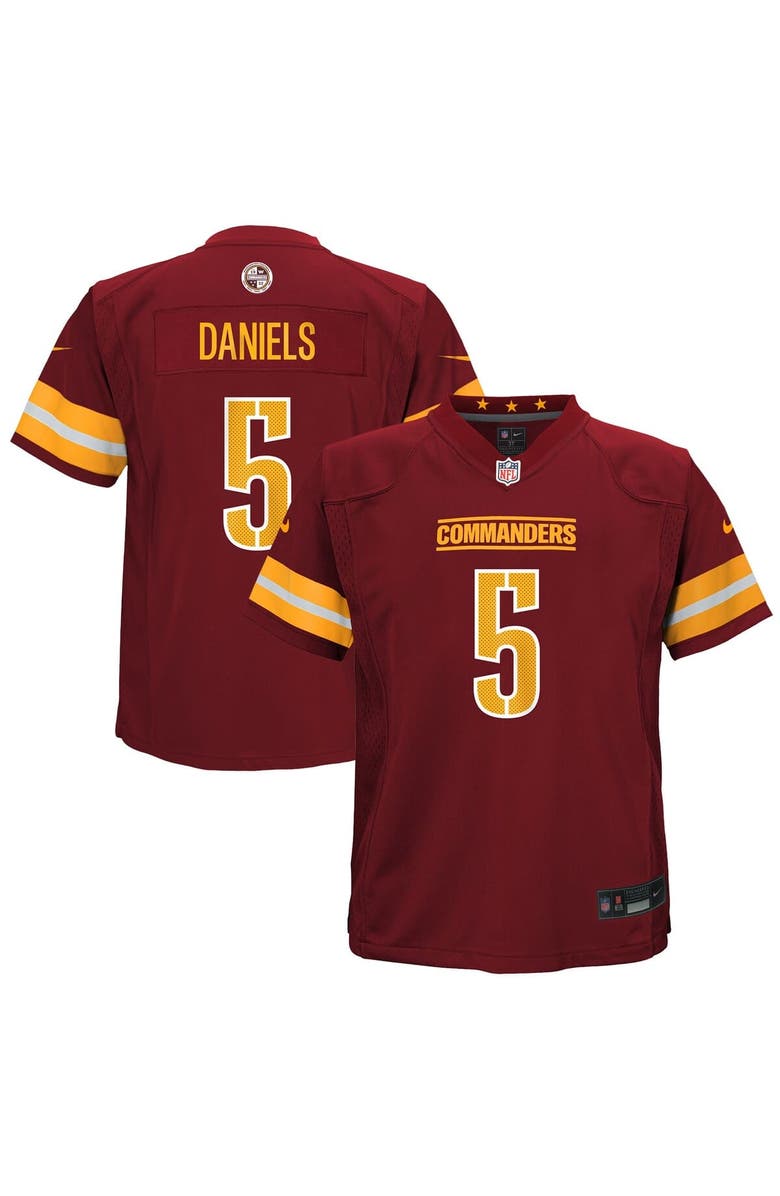 Nike Toddler Nike Jayden Daniels Burgundy Washington Commanders Game Jersey, Main, color, Burgundy