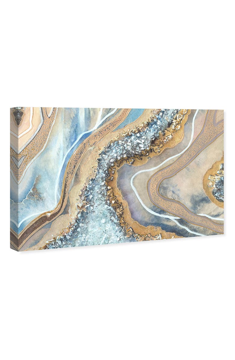 Wynwood Studio The Luxurious Geode Canvas Wall Art, Alternate, color, Gold