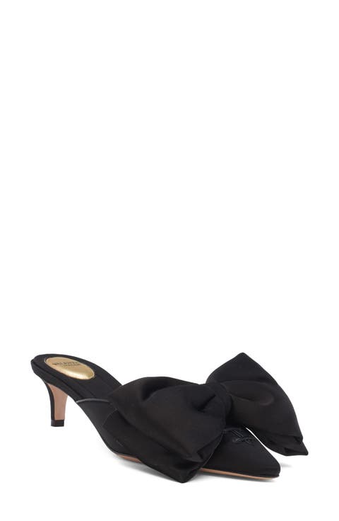 Yolande Bow Pointed Toe Mule Pump (Women)