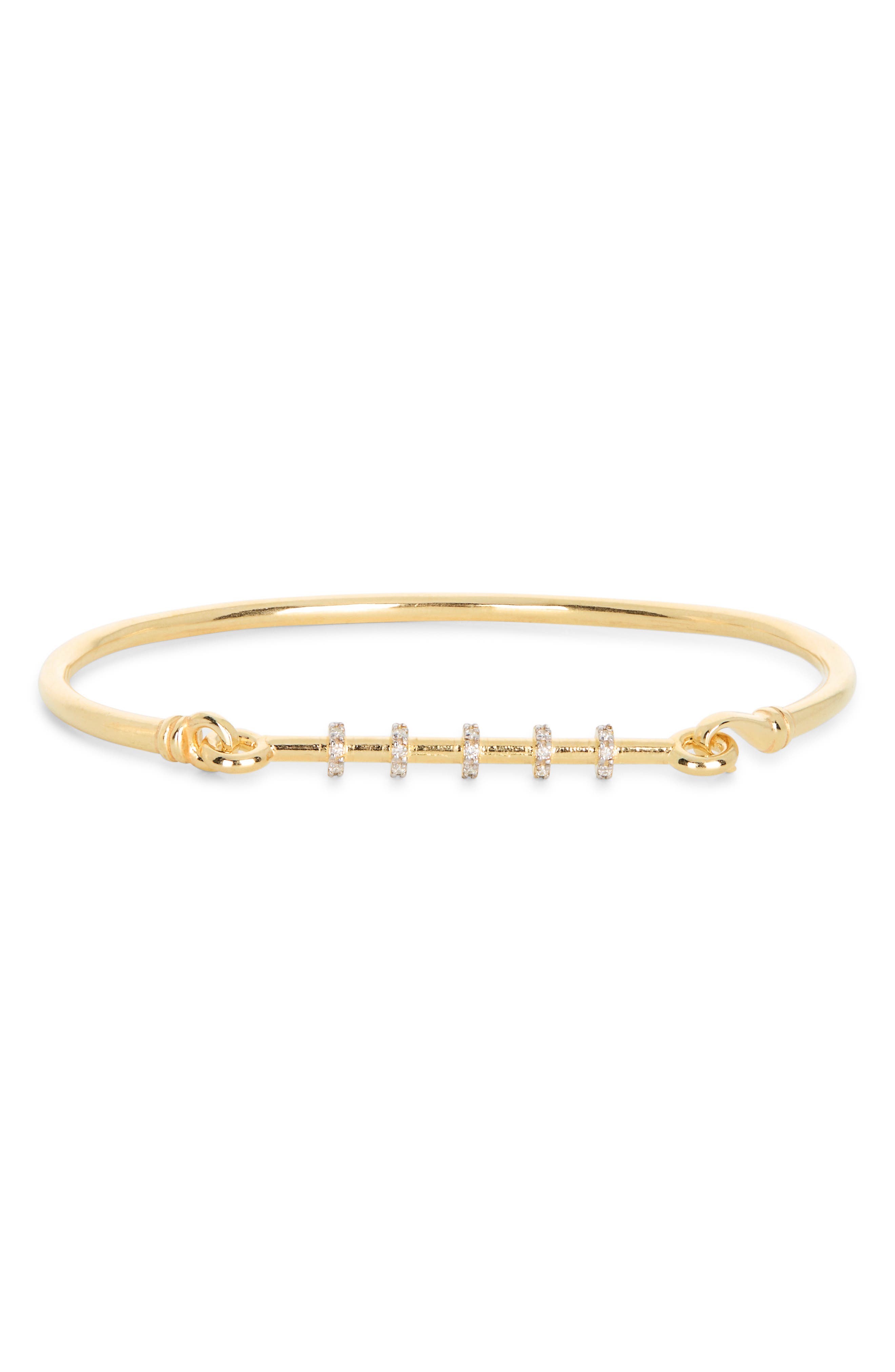 MESHMERISE Diamond Row Bangle Bracelet