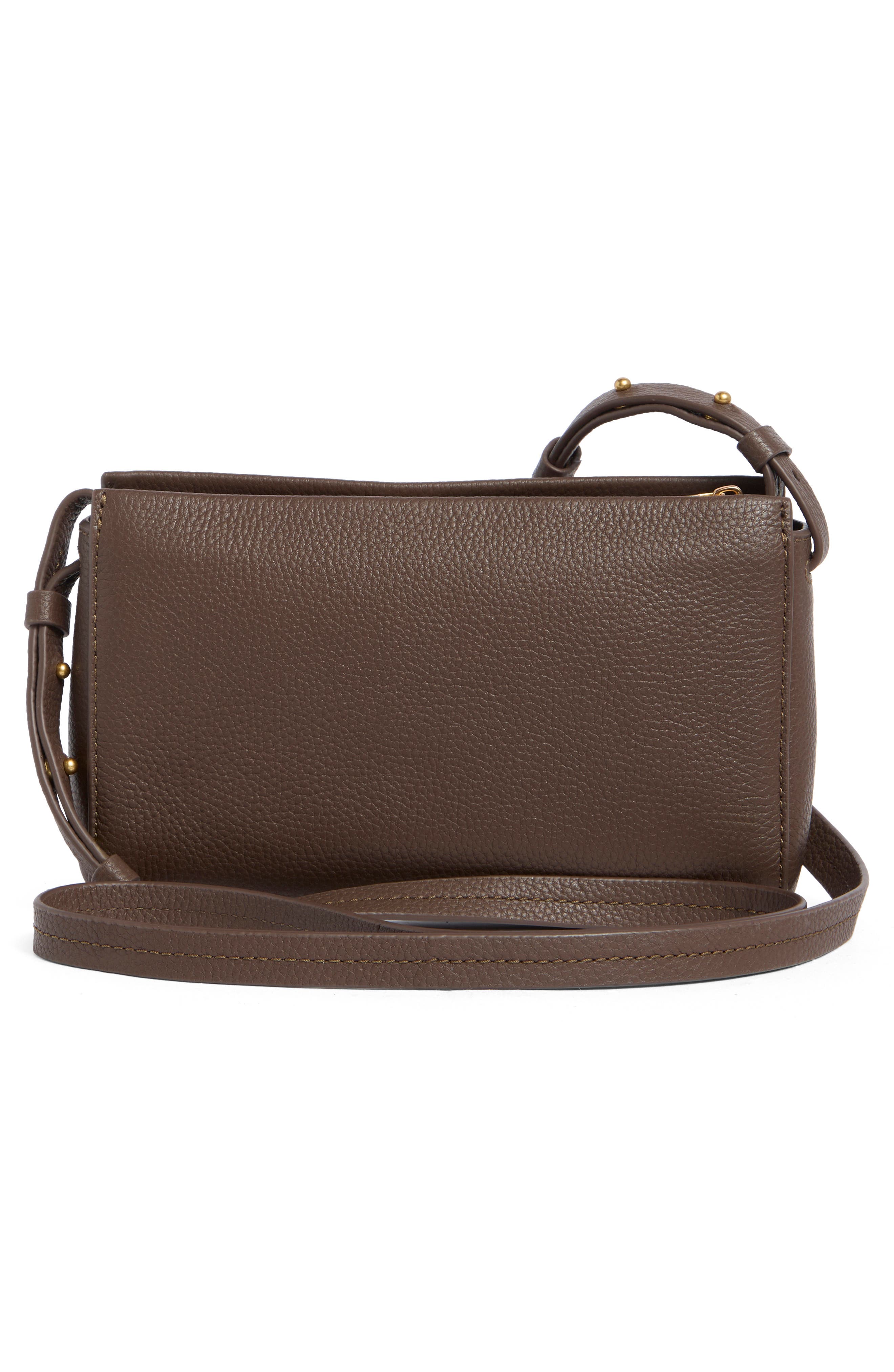 Smyrna Pebbled Leather Wallet on a Strap, Alternate, color, DATE