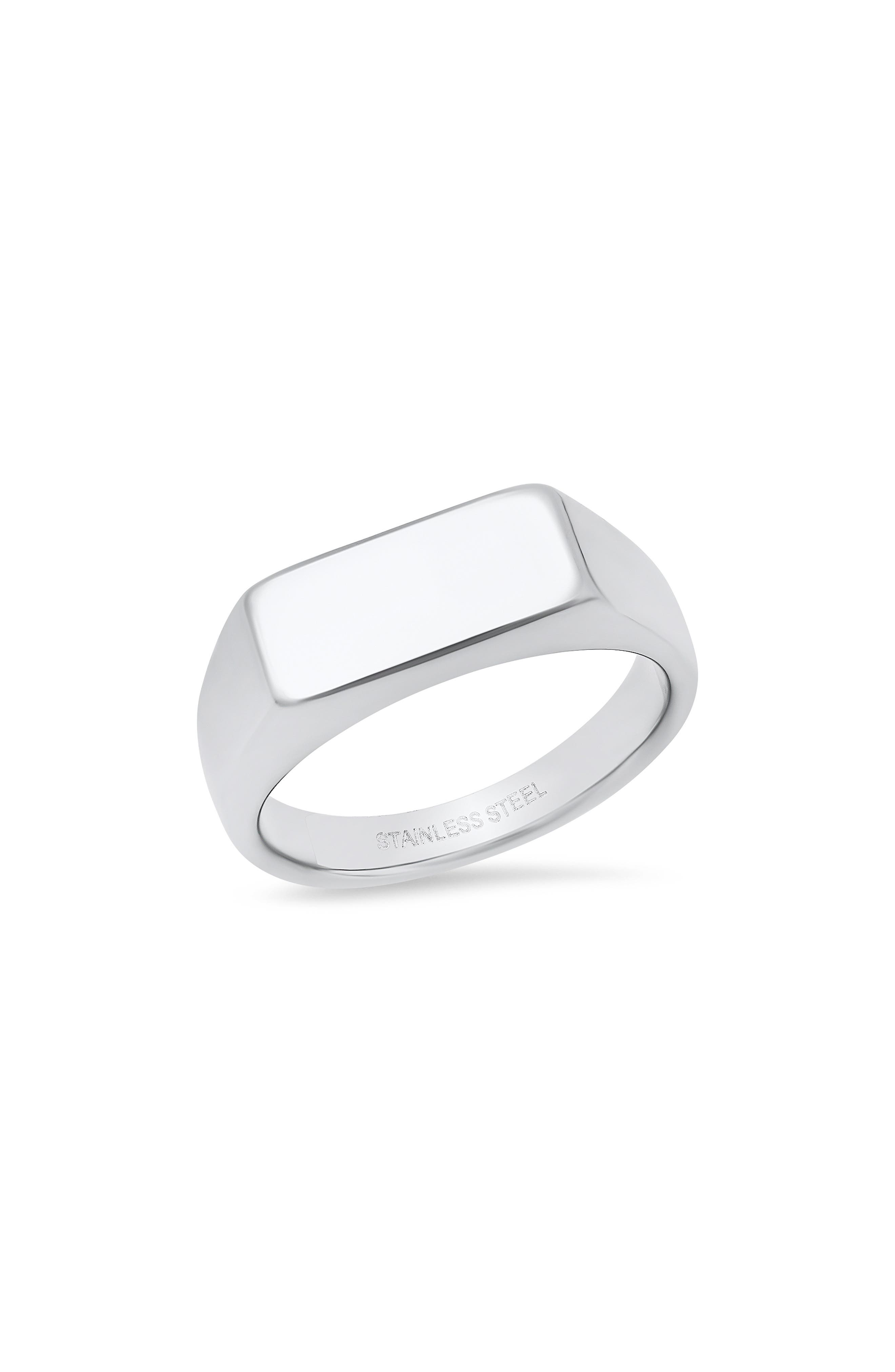 HMY JEWELRY Men's Bar Ring
