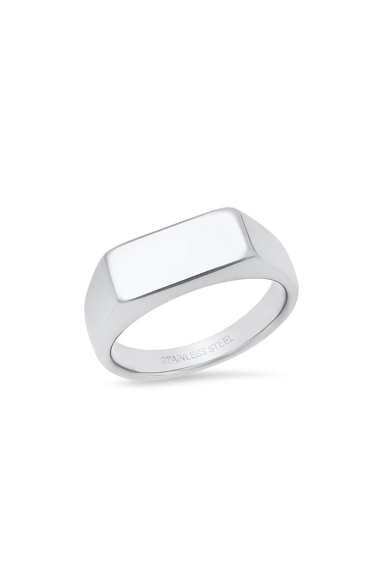 HMY JEWELRY Men's Bar Ring, Main, color, Silver