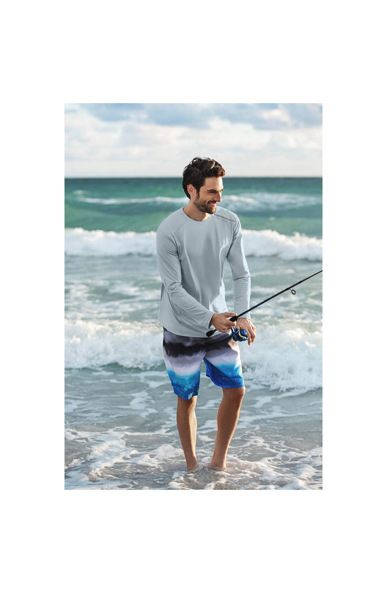 BloqUV Men's Long Sleeve Jet Tee, Alternate, color, Soft Gray