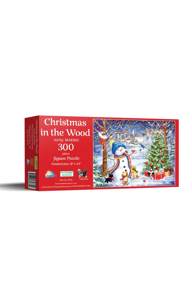 Sunsout Christmas in the Wood 300 piece Jigsaw Puzzle for Adults, Main, color, Multicolor