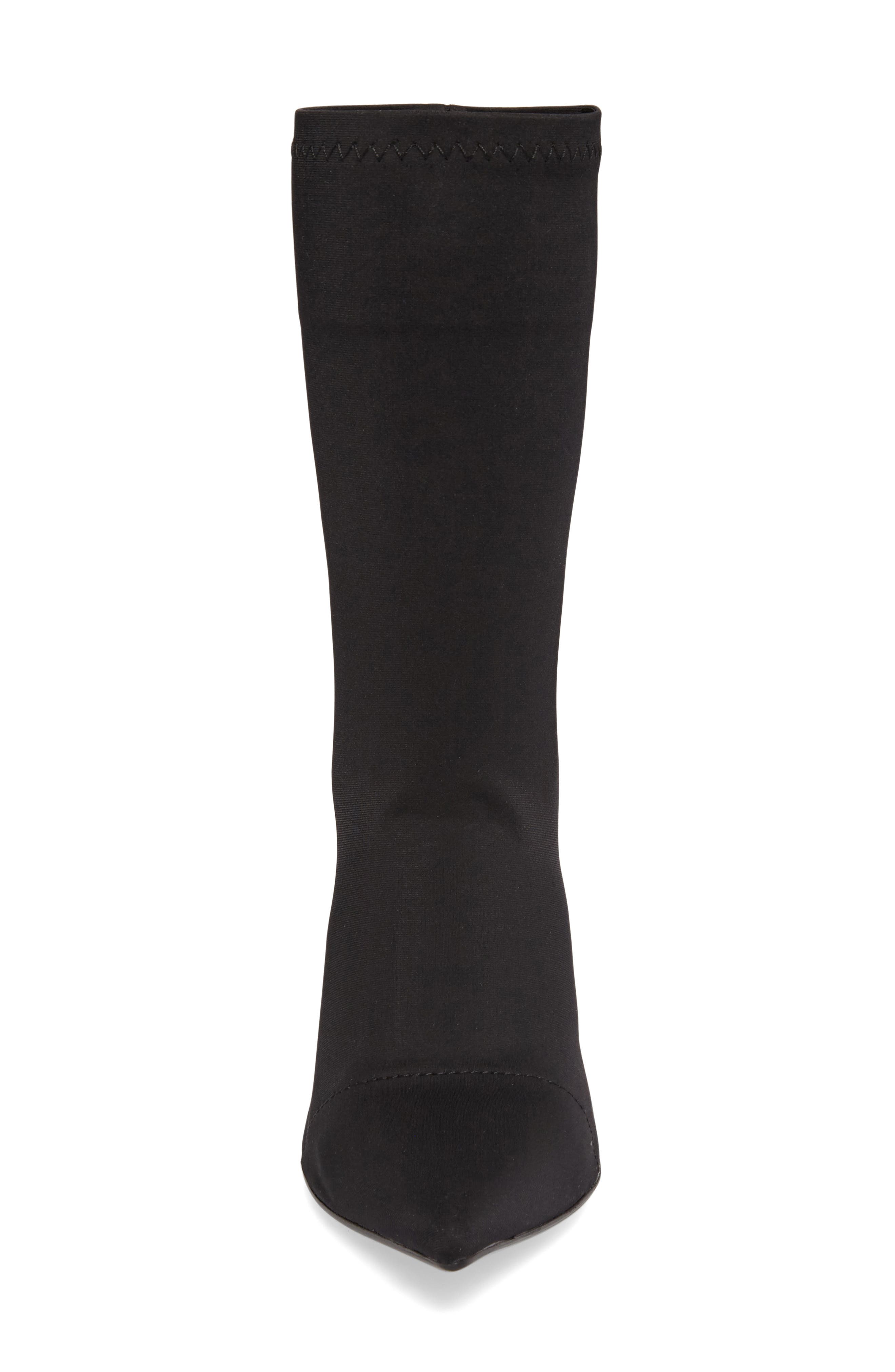 Diddy Velvet Bootie, Alternate, color, BLACK LYCRA
