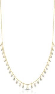 SPHERA MILANO Cubic Zirconia Charm Frontal Necklace