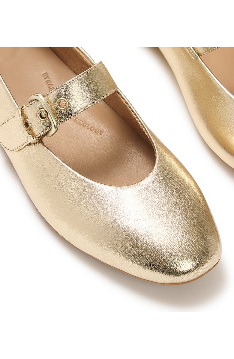 FitFlop Delicato Leather Mary Janes, Alternate, color, Platino