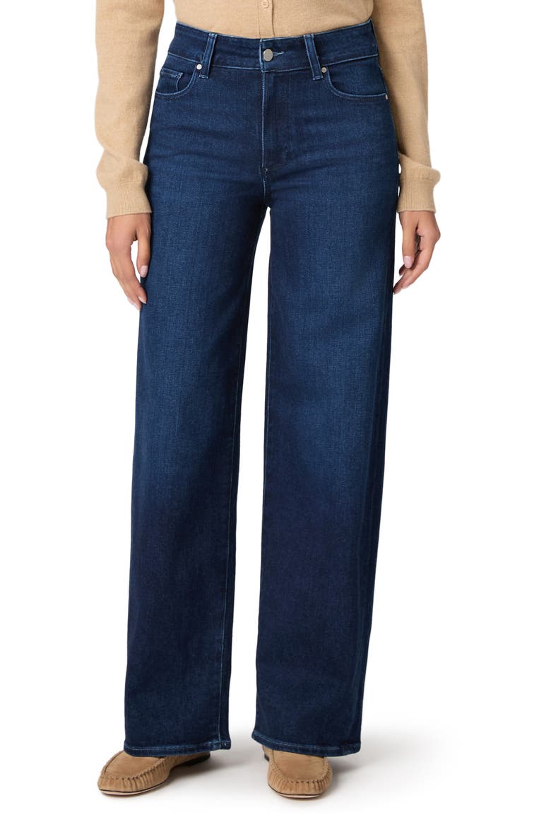 Sasha High Waist Wide Leg Jeans, Main, color, MNLITMARIN