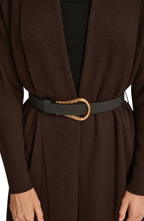 Donna Karan New York Belted Cardigan In Brown