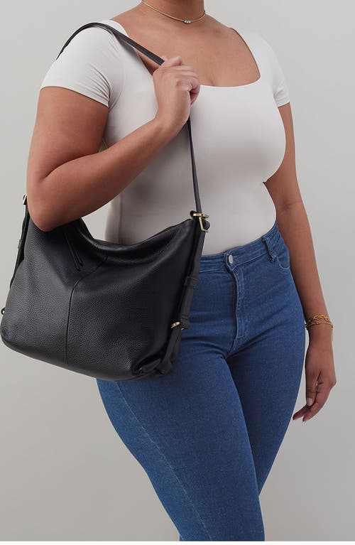 Hobo Emily Convertible Leather Backpack In Black