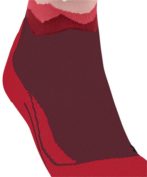 Falke Tk2 Explore Crest Hiking Socks In Burgundy