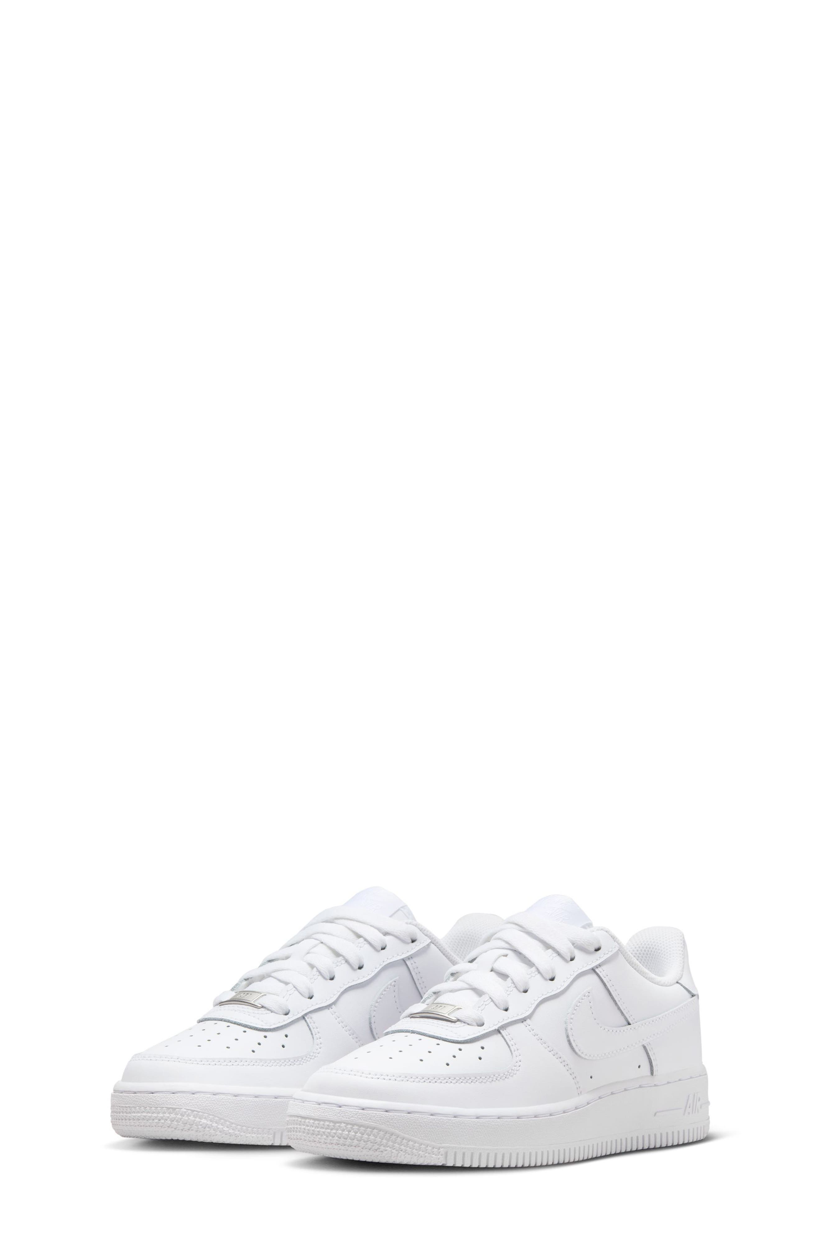 Nike Kids
 Air Force 1 Sneaker, Main, color, White/ White/ White/ White