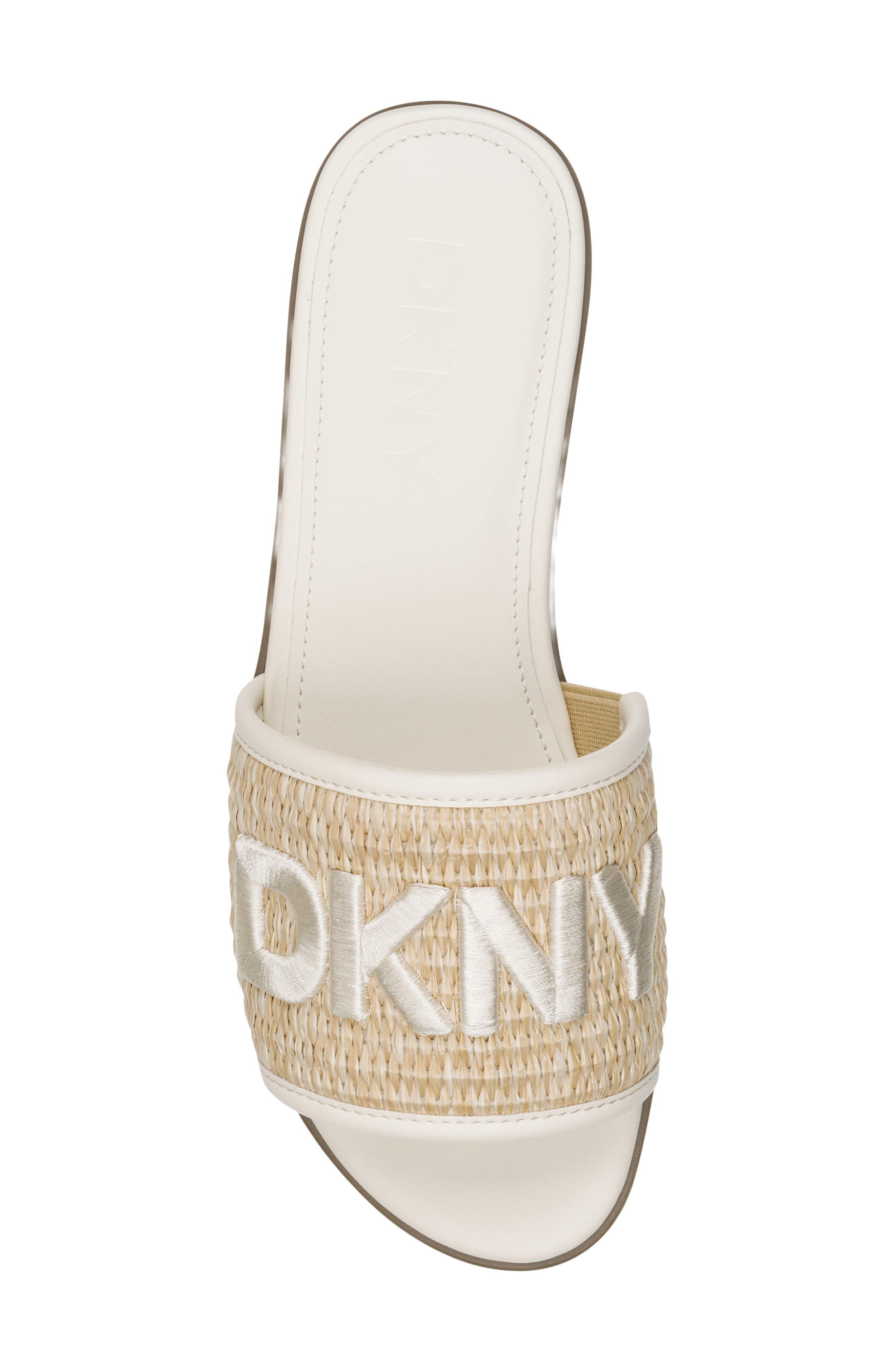 DKNY Winslet Slide Sandal - Wide Width, Alternate, color, Natural