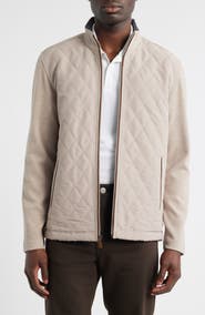 Johnston & Murphy Quilted Full-Zip Jacket