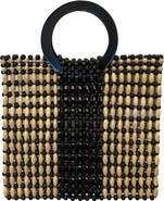 LSPACE Rocky Wood Beaded Handbag